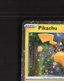 Pikachu 018/091 Paldean Fates Cosmos Holo Rare Holo Pokemon Card NM - Image 3