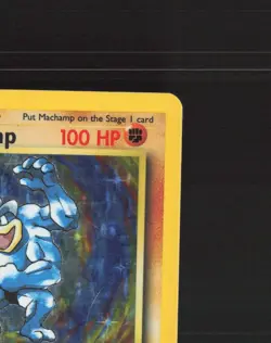 Machamp 8/102 WOTC Base Set First Edition Holo Rare Pokemon Card DMG - Image 4