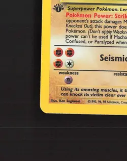 Machamp 8/102 WOTC Base Set First Edition Holo Rare Pokemon Card DMG - Image 5