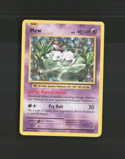 Mew 53/108 Evolutions Holo Rare Pokemon Card LP - Image 1
