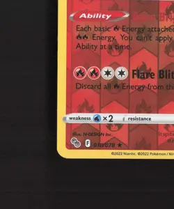 Charizard 010/078 Pokemon GO Reverse Holo Rare Stamped Pokemon Card LP+ - Image 5