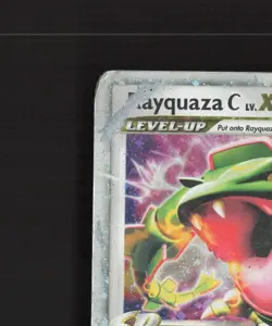 Rayquaza C LV.X DP47 Diamond & Pearl Black Star Promo Holo Pokemon Card DMG - Image 3
