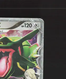 Rayquaza C LV.X DP47 Diamond & Pearl Black Star Promo Holo Pokemon Card DMG - Image 4