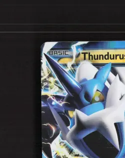 Thundurus EX BW81 Black & White Black Star Promo Holo Pokemon Card LP - Image 3
