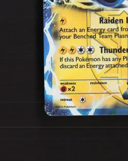 Thundurus EX BW81 Black & White Black Star Promo Holo Pokemon Card LP - Image 5