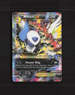 Mega M Absol EX XY63 XY Black Star Promo Holo Pokemon Card DMG - Image 1
