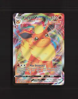 Flareon VMAX 018/203 Evolving Skies Ultra Rare Holo Pokemon Card NM - Image 1
