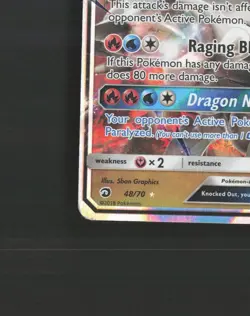 White Kyurem GX 48/70 Dragon Majesty Ultra Rare Holo Pokemon Card DMG - Image 5