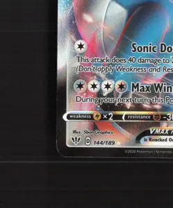 Salamence VMAX 144/189 Darkness Ablaze Ultra Rare Holo Pokemon Card LP - Image 5