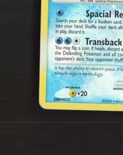 Palkia 26/106 Great Encounters Reverse Holo Stamped Pokemon Card DMG - Image 5