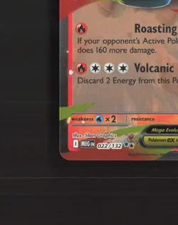 Mega Camerupt ex 022/132 Mega Evolution Ultra Rare Holo Pokemon Card NM - Image 5