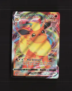 Flareon VMAX 018/203 Evolving Skies Ultra Rare Holo Pokemon Card NM - Image 1