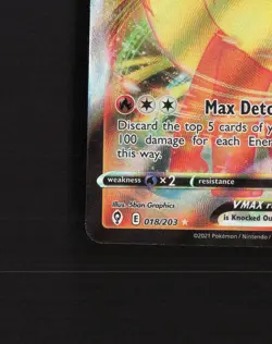 Flareon VMAX 018/203 Evolving Skies Ultra Rare Holo Pokemon Card NM - Image 5