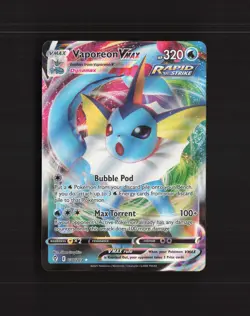 Vaporeon VMAX 030/203 Evolving Skies Ultra Rare Holo Pokemon Card NM - Image 1