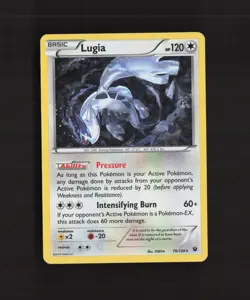 Lugia 78/124 Fates Collide Cracked Ice Holo Rare Pokemon Card LP - Image 1