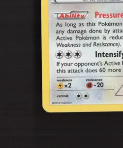 Lugia 78/124 Fates Collide Cracked Ice Holo Rare Pokemon Card LP - Image 5