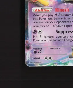 Alakazam EX 25/124 Fates Collide Ultra Rare Holo Pokemon Card LP - Image 5