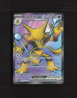 Alakazam ex 188/165 Scarlet & Violet 151 Full Art Ultra Rare Pokemon Card NM - Image 1