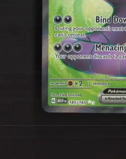 Arbok ex 185/165 Scarlet & Violet 151 Full Art Ultra Rare Holo Pokemon Card NM - Image 5