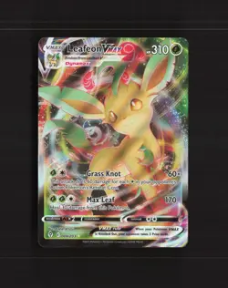 Leafeon VMAX 008/203 Evolving Skies Ultra Rare Holo Pokemon Card NM - Image 1