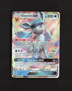 Glaceon GX 39/156 Ultra Prism Ultra Rare Holo Pokemon Card MP - Image 1