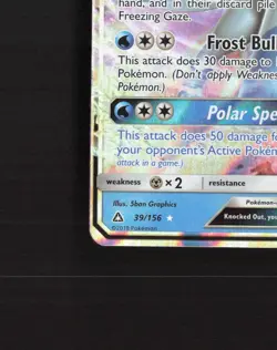 Glaceon GX 39/156 Ultra Prism Ultra Rare Holo Pokemon Card MP - Image 5