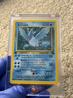 Pokemon TCG Articuno 2/62 Fossil 1st Edition Holo Card LP - Image 1