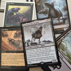 Commander Magic Deck MTG Cards = BLACK RATS'S Pure EVIL Offerings 6/6 Tribe Rare - Image 1