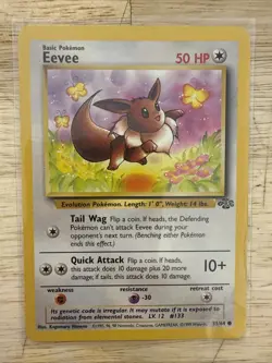 Eevee 51/64 - Jungle Set - Pokemon Card - Excellent Condition - Image 1