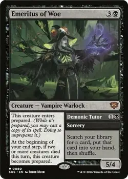 Emeritus of Woe NM Secrets of Strixhaven MTG Magic the Gathering Black Eng Card - Image 1
