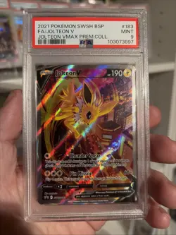 Jolteon VMAX SWSH183 Premium Collection Pokemon Card PSA 9 UK Seller - Image 1
