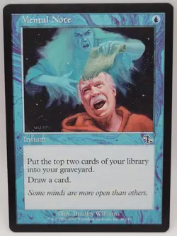 MTG Mental Note Torment LP Blue Instant Draw Mill Card Commander Pauper - Image 1