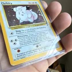 Pokemon TCG Clefairy Holo Rare Base Set 2 Card 006/130 40 HP 1999 - Image 1