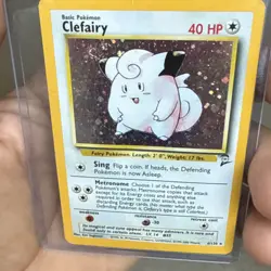 Pokemon TCG Clefairy Holo Rare Base Set 2 Card 006/130 40 HP 1999 - Image 4