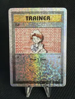 Bill Trainer Pokemon Card Reverse Holo Legendary Collection 108/110 - Image 1