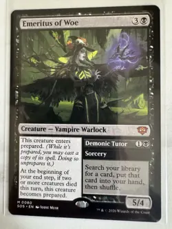 MTG Emeritus of Woe NM Secrets of Strixhaven - Image 1