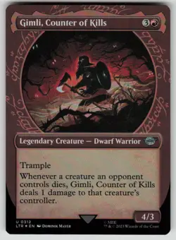 Gimli, Counter of Kills (Showcase) Foil The Lord of the Rings 312 MTG NM - Image 1