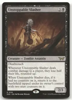 Unstoppable Slasher (0119) #119 (NM) Duskmourn DSK Magic MTG - Image 1