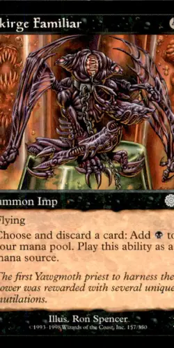 Skirge Familiar LP Light Play Urza's Saga MTG [8804] - Image 1