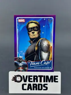2026 Topps Marvel Brooklyn Collection TC-1 Winter Soldier Purple /15 Team Cap! - Image 1