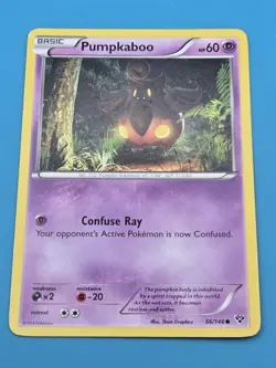 Pumpkaboo Pokemon Card, XY Set 56/146 MP - Image 1