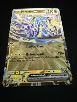 Miraidon ex 073/217 Ascended Heroes Double Rare Holo Pokemon TCG Card NM - Image 3