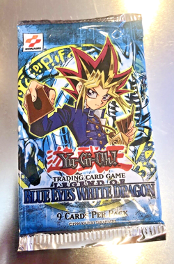 YUGIOH Square Logo UNLIMITED Sealed Blue Eyes White Dragon Unweighed LOB RARE - Image 1