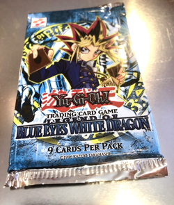 YUGIOH Square Logo UNLIMITED Sealed Blue Eyes White Dragon Unweighed LOB RARE - Image 2