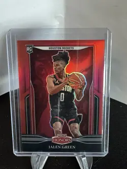 2021-22 Panini Chronicles Basketball Honors Red Prizm #681 Jalen Green # /149 - Image 1