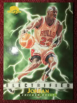 1995-96 SkyBox Premium #278 Michael Jordan Card Chicago Bulls-Electrified-MINT - Image 1