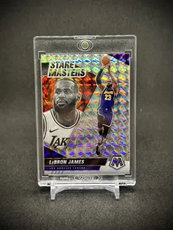 LeBron James 2021-22 Panin Mosaic Stare Masters Mosaic SP Los Angeles Lakers - Image 1
