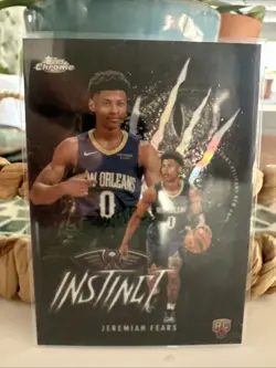 2025-26 Topps Chrome Instinct Rookie Refractor Jeremiah Fears INS-17 SP MINT 🔥 - Image 1