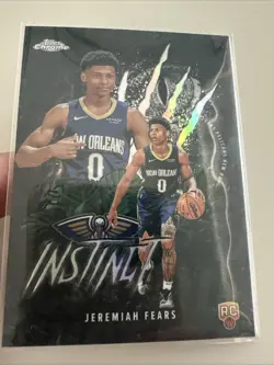 2025-26 Topps Chrome Instinct Rookie Refractor Jeremiah Fears INS-17 SP MINT 🔥 - Image 2