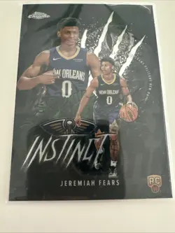 2025-26 Topps Chrome Instinct Rookie Refractor Jeremiah Fears INS-17 SP MINT 🔥 - Image 3